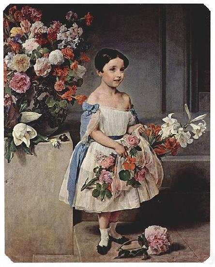 Francesco Hayez Portrat der Antonietta Negroni Prati Morosini als Kind